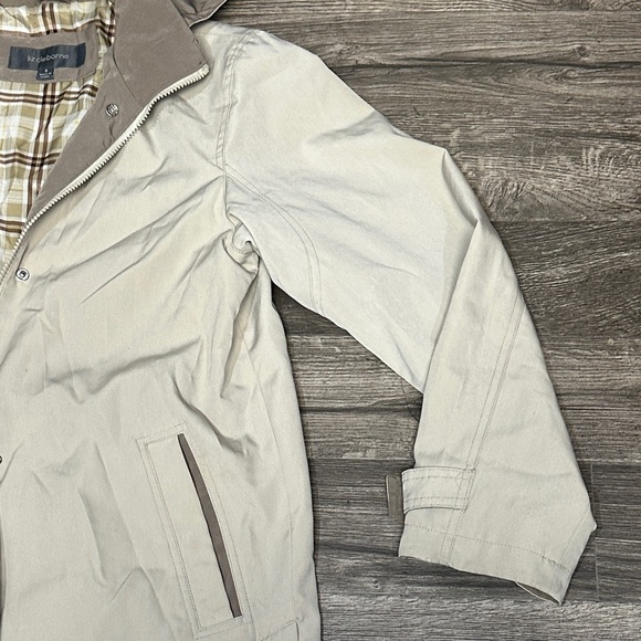 Liz Claiborne Men's Tan Hooded Raincoat - Picture 4 of 10
